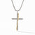 Sterling Silver David Yurman Crossover Cross Necklace with 18K Yellow Gold