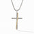 Load image into Gallery viewer, Sterling Silver David Yurman Crossover Cross Necklace with 18K Yellow Gold
