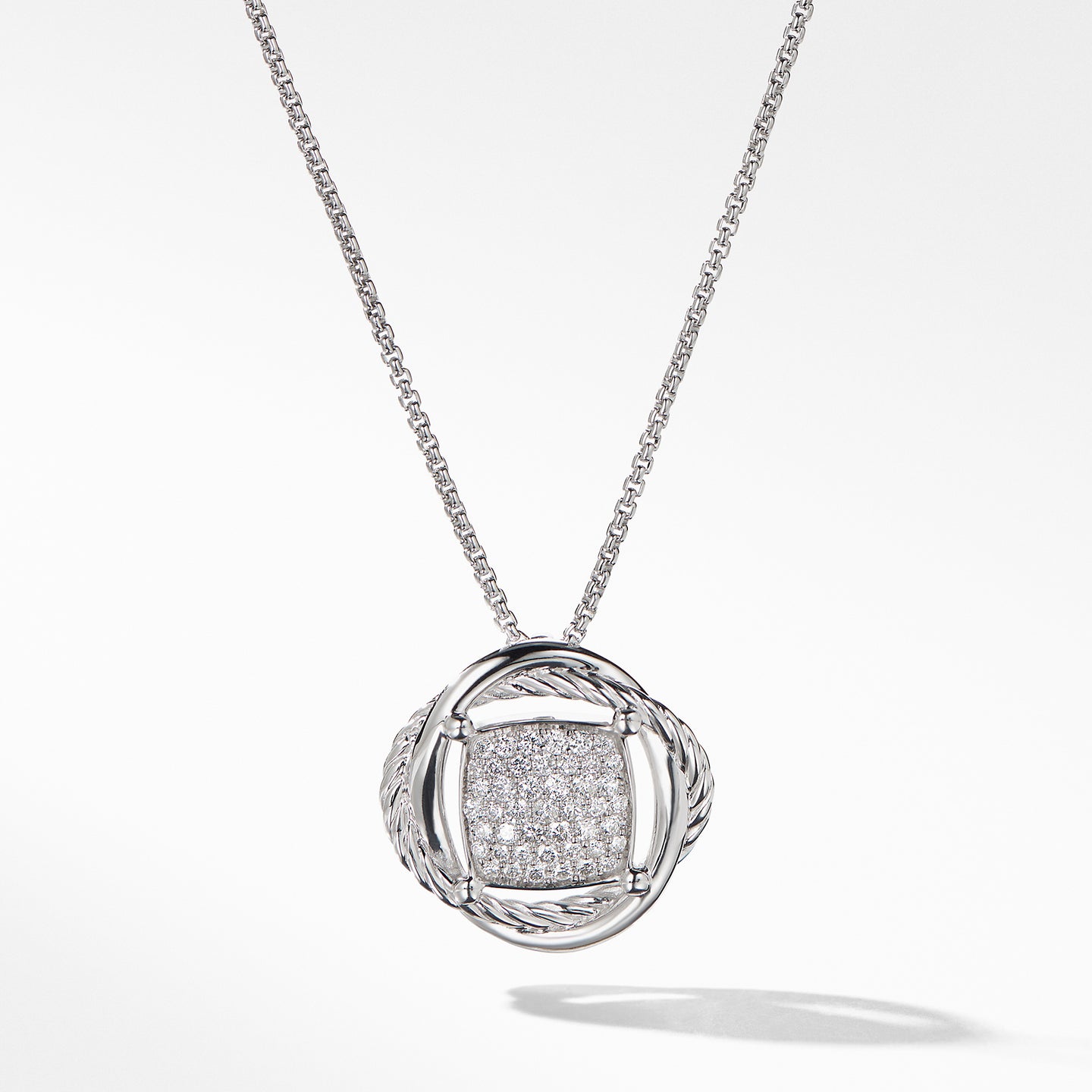 David Yurman Infinity Small Pendant Necklace with Diamonds