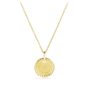 Initial "H" Pendant with Diamonds in Gold on Chain