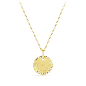 Initial "H" Pendant with Diamonds in Gold on Chain