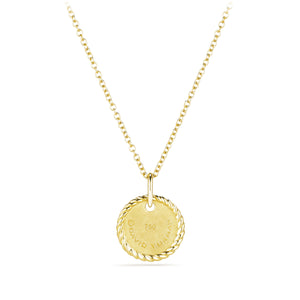 Initial "J" Pendant with Diamonds in Gold on Chain