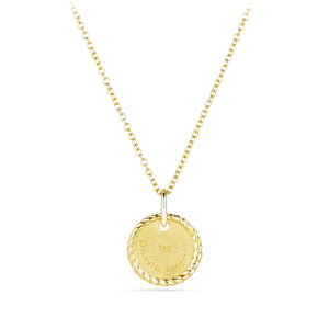 Initial "N" Pendant with Diamonds in Gold on Chain