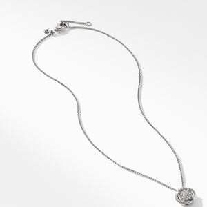 David Yurman Sterling Silver Pendant Necklace with Diamonds