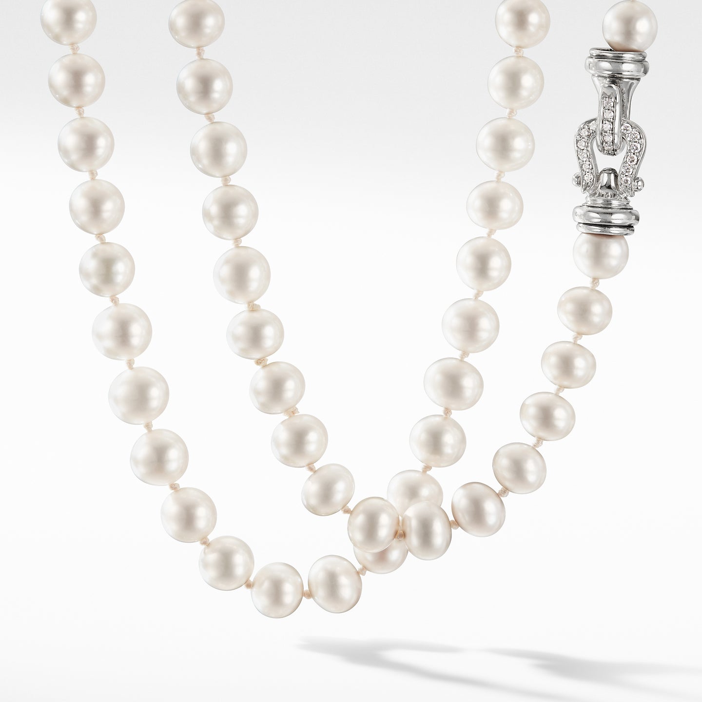 Pearl Necklace with Diamonds, 36
