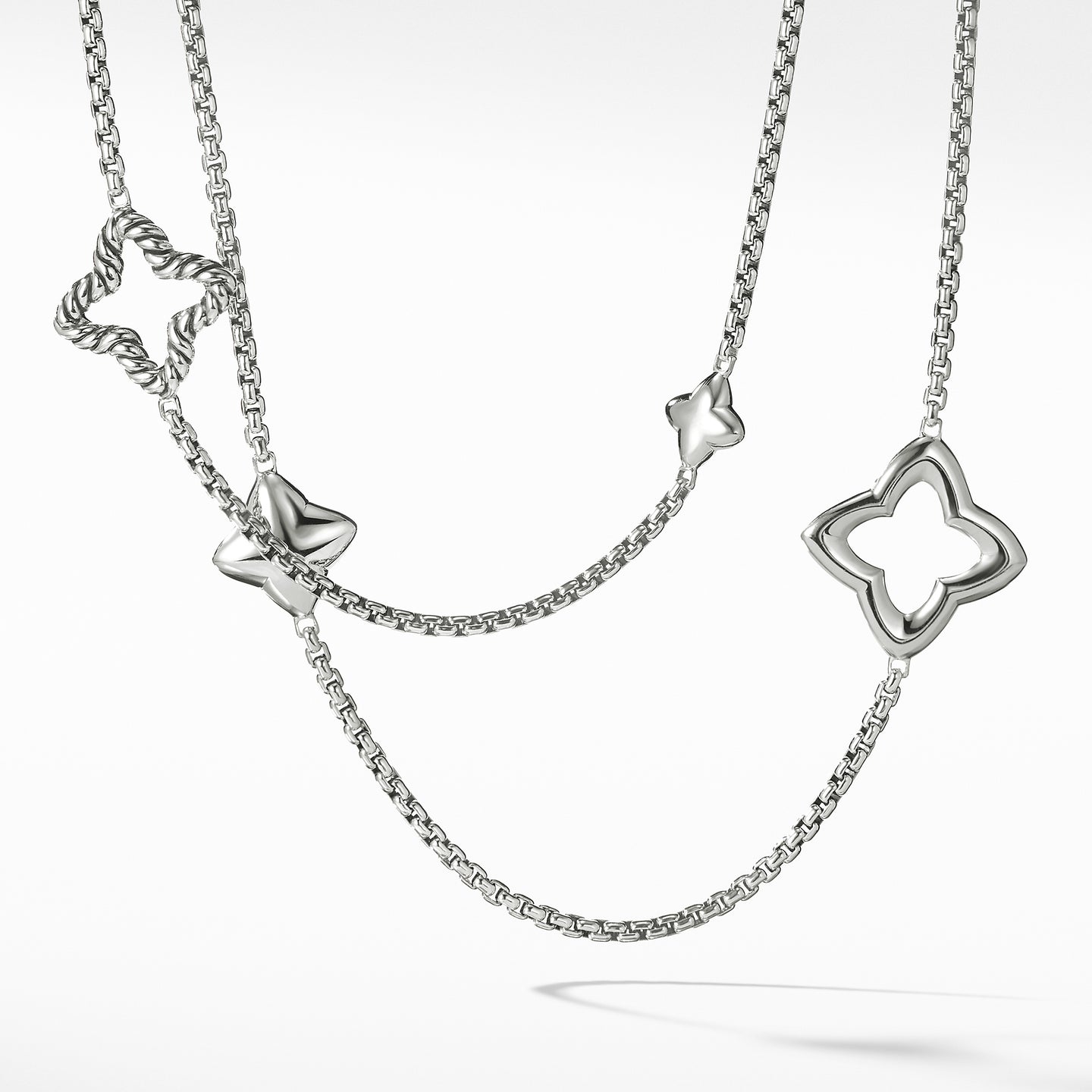 David Yurman Quatrefoil Chain Necklace in 36
