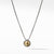 Load image into Gallery viewer, Necklace with Gold Dome and 18K Gold, 17&quot; Length