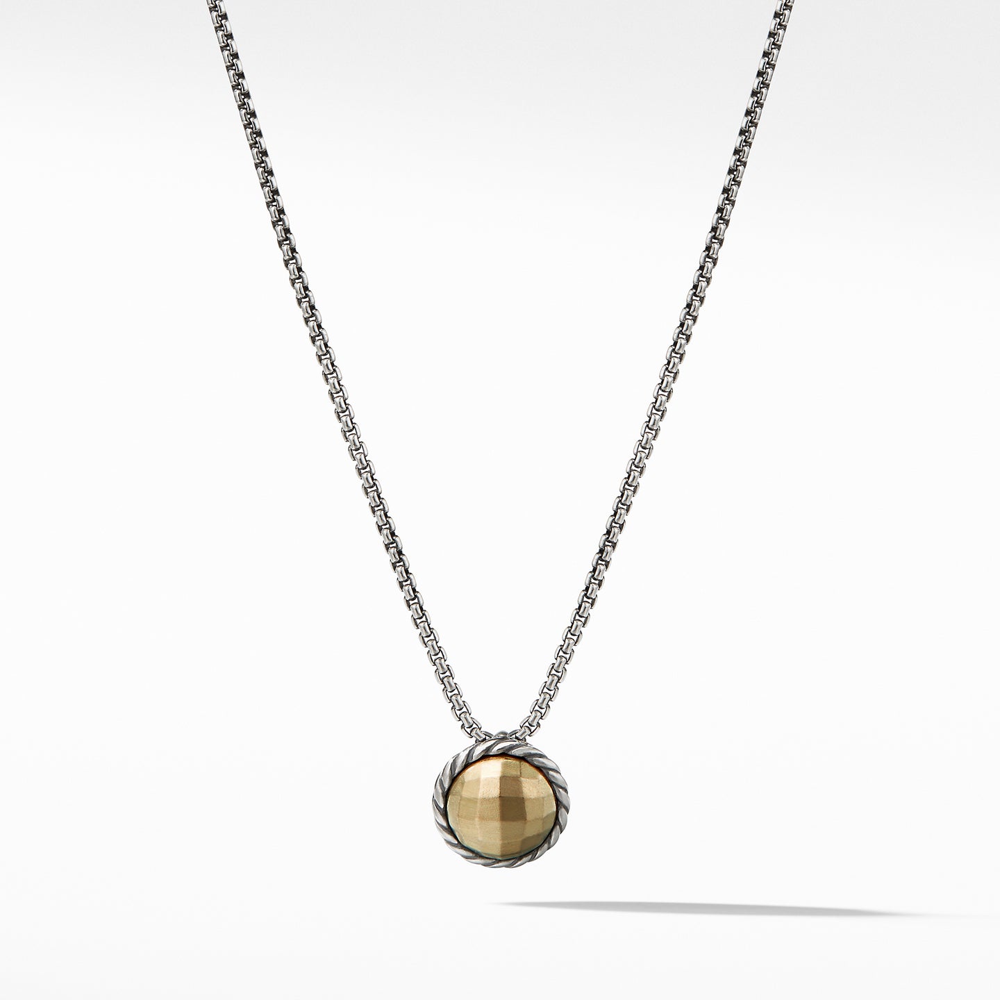 Necklace with Gold Dome and 18K Gold, 17