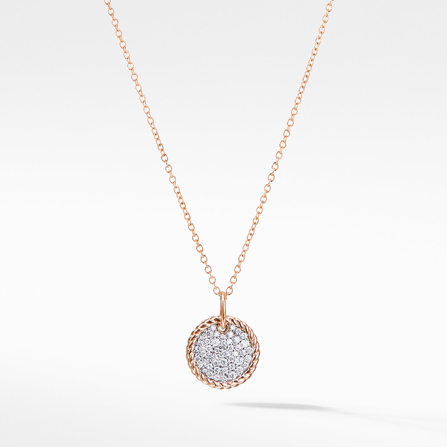 Necklace with Diamonds in 18K Rose Gold, 18