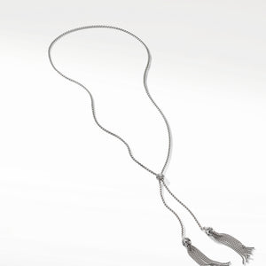 David Yurman Sterling Silver Renaissance Necklace with Diamonds
