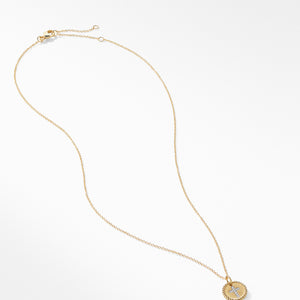 Cross Necklace with Diamonds in 18K Gold, 18" Length