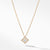 Necklace with Diamonds in 18K Gold, 18&quot; Length