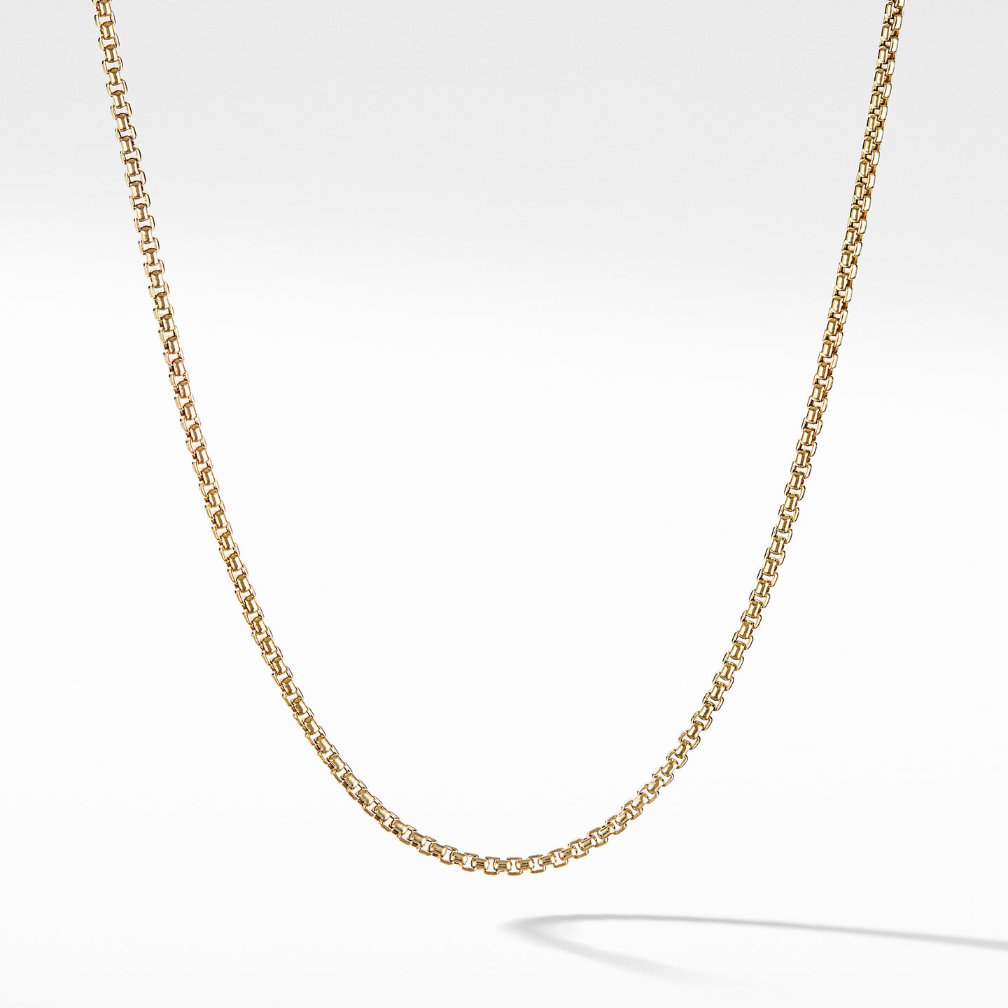David Yurman Box Chain Necklace in 18K Gold