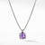 Pendant Necklace with Amethyst and Diamonds, 18&quot; Length