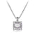 Load image into Gallery viewer, Pendant Necklace with Amethyst and Diamonds, 18&quot; Length