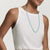 DY Bel Aire Chain Necklace in Turquoise with 14K Gold Accents, 41&quot; Length