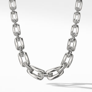 Wellesley Short Chain Necklace with Diamonds