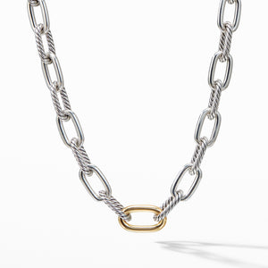 DY Madison David Yurman Medium Link Necklace with 18K Yellow Gold