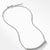 David Yurman Sterling Silver Crossover Bar Necklace with Diamonds