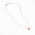 Petite Châtelaine® Pavé Bezel Pendant Necklace in 18K Rose Gold with Morganite