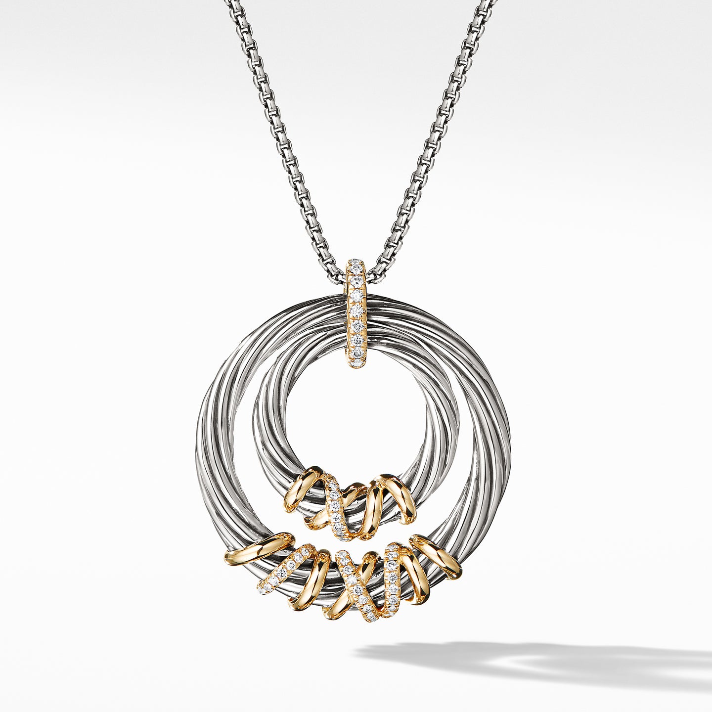 Helena Pendant Necklace with 18K Gold and Diamonds