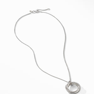 David Yurman Crossover Pendant Necklace with Diamonds
