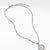 David Yurman K Initial Charm Necklace with Diamonds on Box Chain