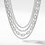 Four-Row Mixed Chain Bib Necklace