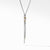 David Yurman Helena Y Necklace in Sterling Silver and 18K Yellow Gold with Diamonds