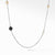 Load image into Gallery viewer, Solari XL Station Chain Necklace with Black Onyx, Pearls and 14K Yellow Gold, 36&quot; Length