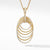 Load image into Gallery viewer, David Yurman DY Origami Pendant Necklace in 18K Yellow Gold with Diamonds