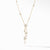 Starburst Cluster Necklace in 18K Yellow Gold with Pavé Diamonds, 18&quot; Length