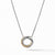 David Yurman Crossover Mini Pendant Necklace with 18K Yellow Gold
