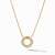 Load image into Gallery viewer, David Yurman Crossover Mini Pendant Necklace in 18K Yellow Gold with Diamonds