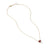 Load image into Gallery viewer, Heart Pendant Necklace in 18K Yellow Gold with Garnet