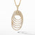 Load image into Gallery viewer, David Yurman DY Origami Necklace in 18K Yellow Gold with Full Pavé Diamonds