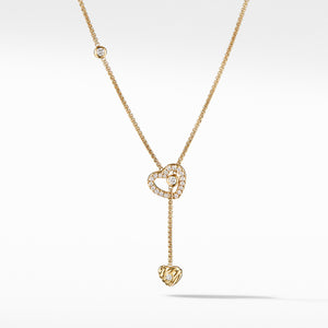 Cable Collectibles® Heart Y Necklace with Diamonds