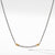 David Yurman Petite Helena Station Necklace with 18K Yellow Gold and Diamonds