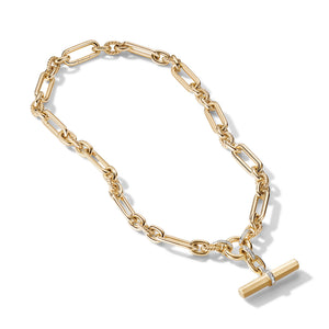 20" David Yurman Lexington Chain Necklace in 18K Yellow Gold with Diamonds