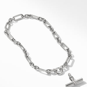 Lexington Chain Necklace in Silver with Diamonds by David Yurman