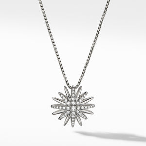 David Yurman Starburst Pendant Necklace with Diamonds