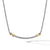X Petite Bar Necklace with 18K Gold, 16&quot; Length