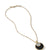 David Yurman DY Elements Large Pendant Necklace in 18K Yellow Gold with Black Onyx and Pavé Diamonds on Box Chain