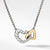 Load image into Gallery viewer, Cable Collectibles® Double Heart Necklace with 18K Yellow Gold