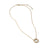 Petite Pavé Crossover Pendant Necklace in 18K Yellow Gold with Diamonds