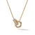 Load image into Gallery viewer, Modern Renaissance Double Pendant Necklace in 18K Yellow Gold with Full Pavé Diamonds