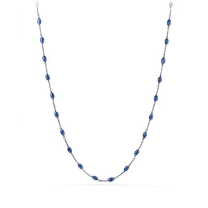 Spiritual Beads Necklace with Sodalite, 26" Length