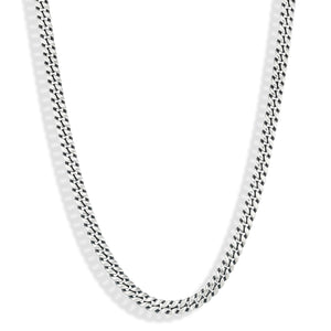 Curb Chain Necklace in Sterling Silver, 26"