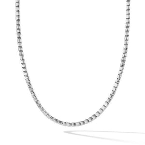 Spiritual Beads Cushion Necklace in Sterling Silver, 24"