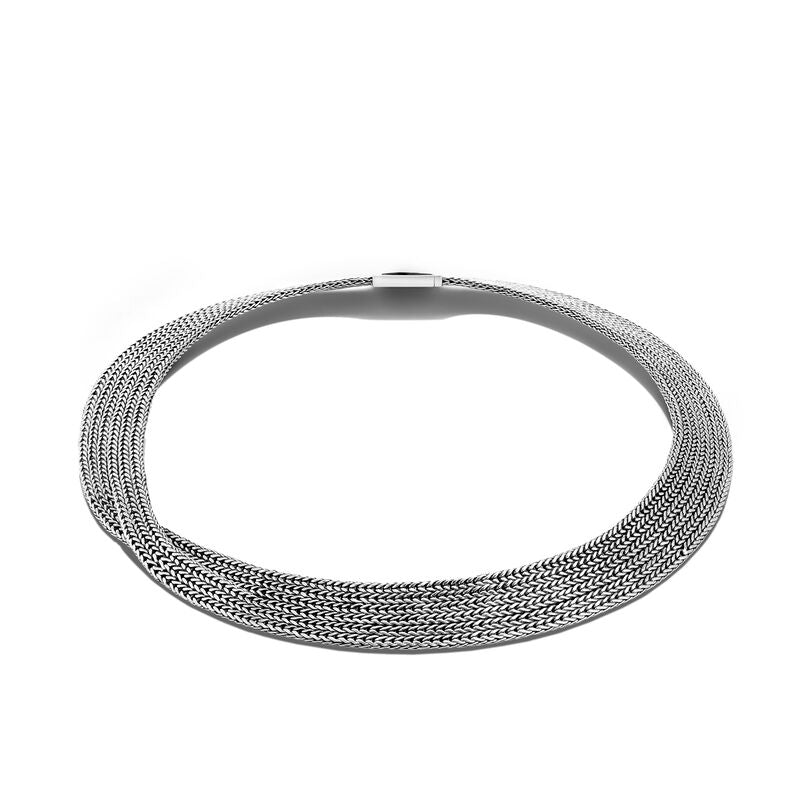 John Hardy Classic Chain Flat Woven Collar Necklace, 18